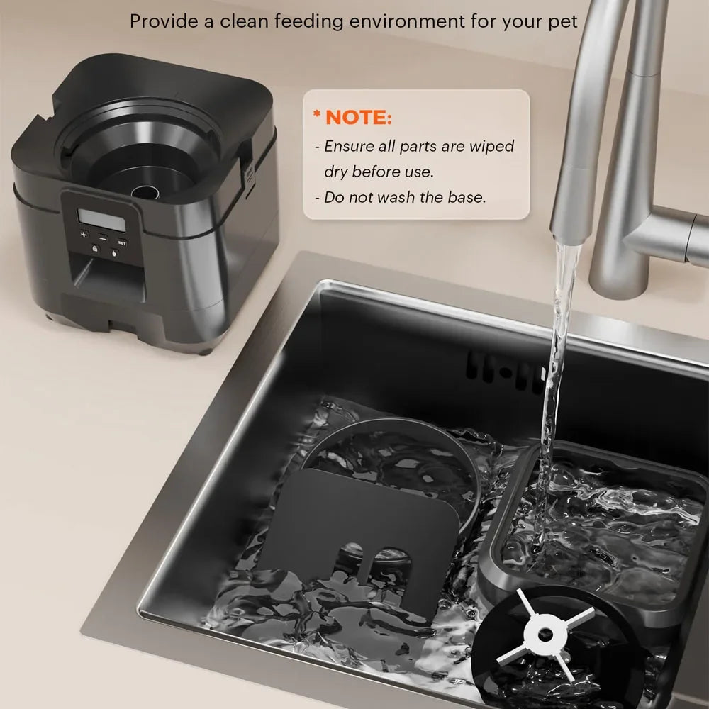 Smart WiFi Automatic Pet Feeder for Cats & Dogs – App Control, Timed Meals, 6L