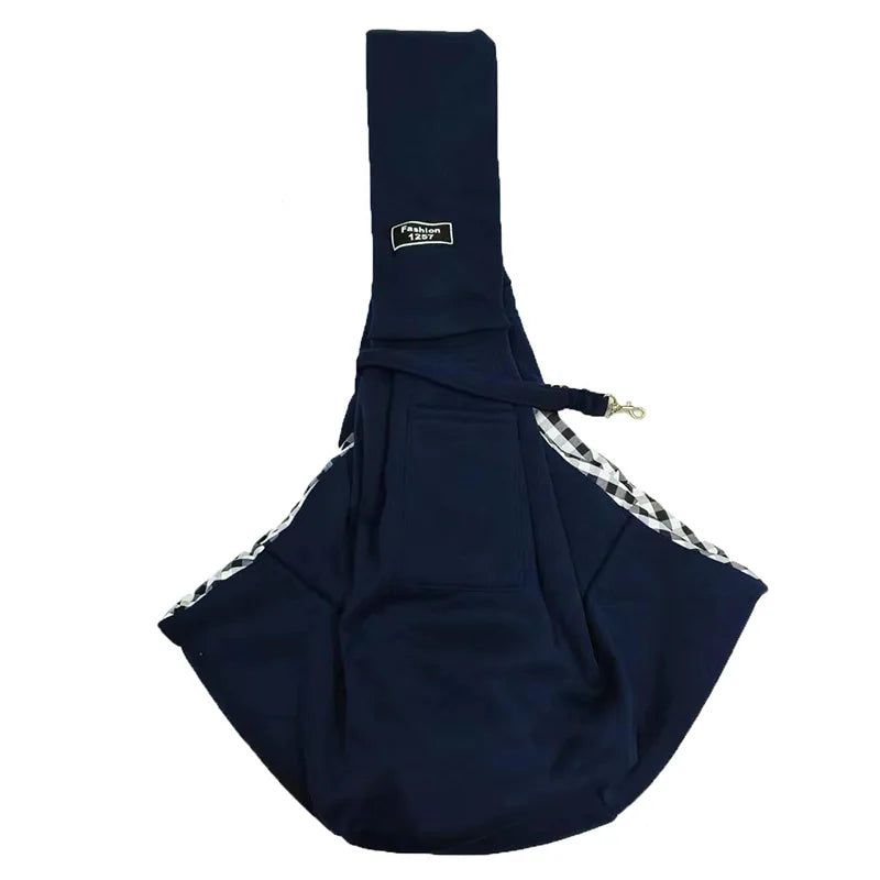 Breathable Foldable Pet Sling Bag – Portable Crossbody Travel Carrier for Small Dogs & Cats, Large-Capacity Pet Tote