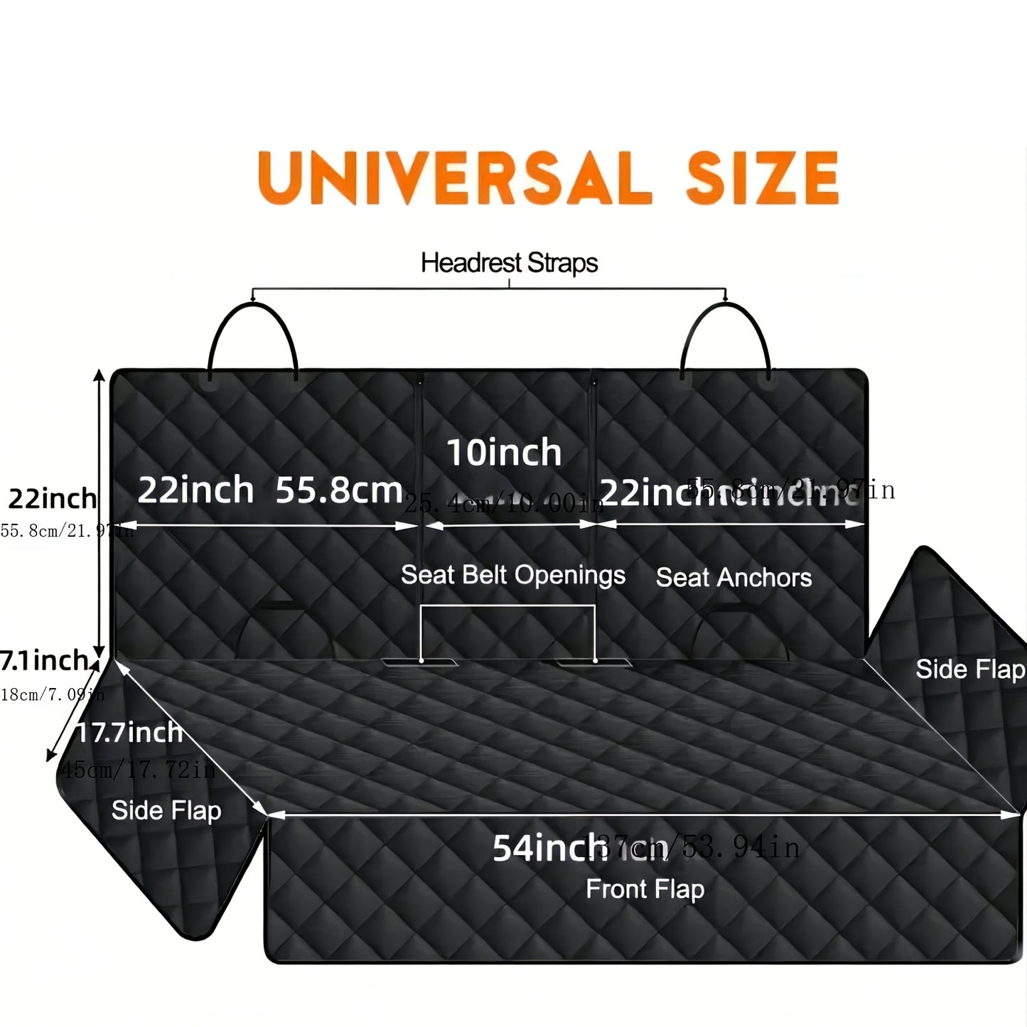 Waterproof Rear Car Seat Cover – Premium Quilted & Non-Slip Protection